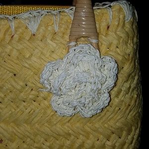 NEW Hand Woven straw basket bag